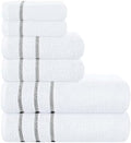 MyOwn Ultra Soft 6 Pack Cotton Towel Set, Contains 2 Bath Towels 28x55