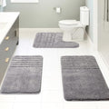 Bath Rugs Set 3 Pieces Bathroom Mat Soft Absorbent Plush Shaggy Soft