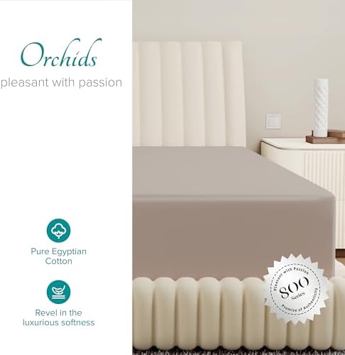 Carressa Linen Egyptian Cotton Fitted Sheet Queen Size - Luxury 800