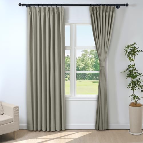 Frelement 52" W x 120" L Extra Long Living Room Curtains 2 Panels Set