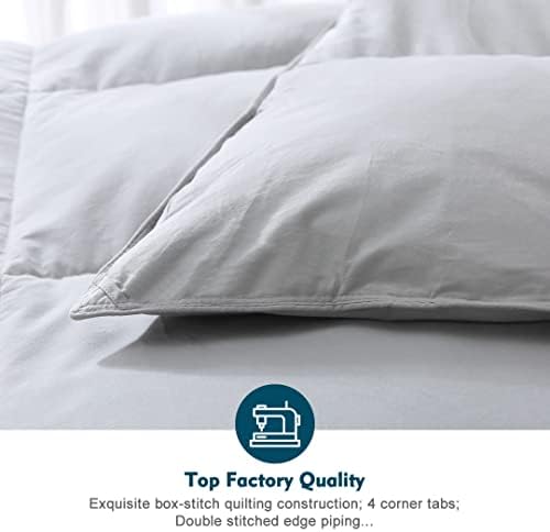 Feathers Down Comforter Twin,Medium Warm All-Season Duvet Insert