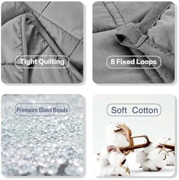 RJOP Weighted Blanket 10lbs 48"x72" Full Size for Adults, Heavy Throw