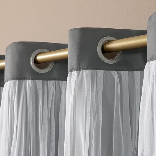 TOWN & COUNTRY LUXE Talia Double Layer Indoor Curtains, Sheer and Room