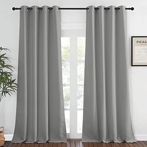 NICETOWN Blackout Bedroom Curtain 120 inches Long - Grommet Thermal