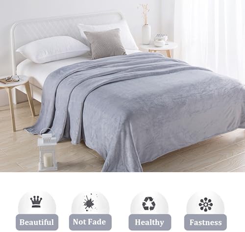 Solid Flannel Fleece Blanket,Plush Throw Fuzzy Lightweight Microfiber