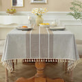 Alsoo Outdoor Tablecloth for 6 Foot Rectangle Tables, Waterproof