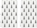 Artoid Mode Beige Tree Christmas Kitchen Towels Set of 2 18x26 Inch