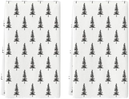 Artoid Mode Beige Tree Christmas Kitchen Towels Set of 2 18x26 Inch