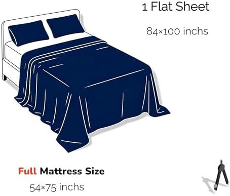 Cotton Flat Sheets Only, 600 TC 100% Cotton Flat Sheet Top Sheet Only