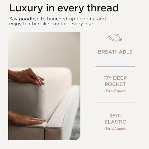 Threadmill 1200 Thread Count Supima Cotton Full Sheet Set, Sateen