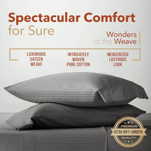 TEXAS LINEN CO. King Size Sheets Set - 600 Series Egyptian Cotton