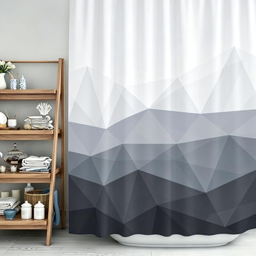 Sunlit Designer Shower Curtain, Popular Shower Curtain, Ombre Cool