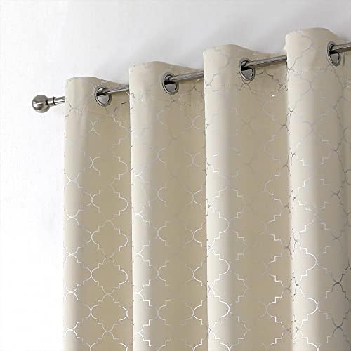 Enactex 100% Full Blackout Curtains 63 Inch Length Thermal Insulated