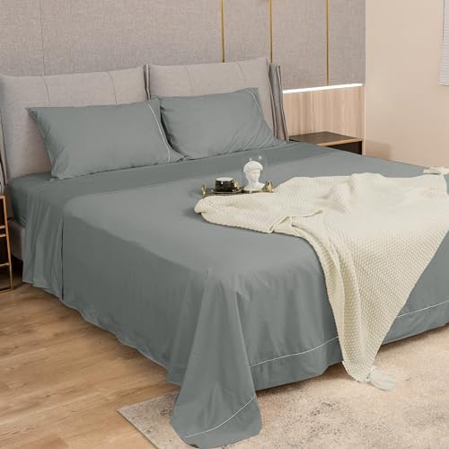 sunflower King Sheet Set Deep Pocket, 100% Cotton Sateen, Ultimate
