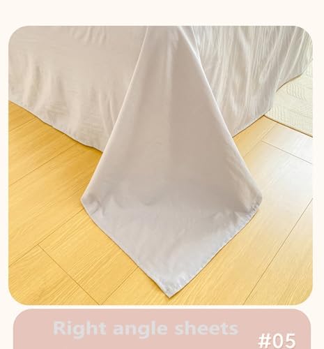 100% Washed Cotton Duvet Cover Set, Simple Striped Cotton Bedding