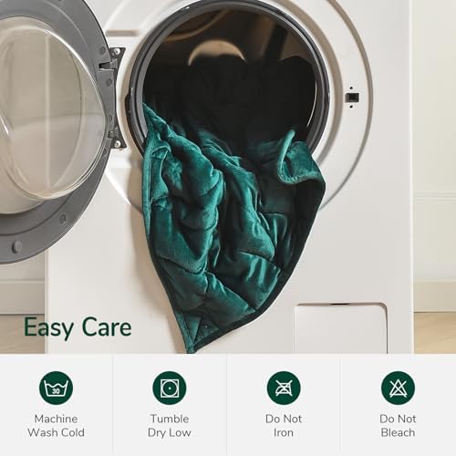 Weighted Blanket for Adults, 20 lbs, 60" x 78" washable Blankets