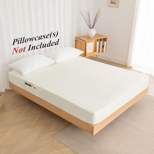 ALYVIA SPRING Cal King Fitted Sheet, Beige, 72x84
