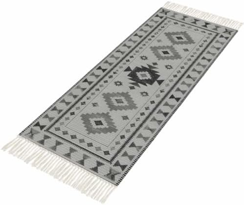 Bohemia Ethnic Hallway Runner Rug 2'x5', Vintage Southwestern Aztec