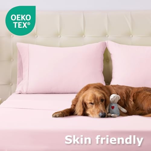 Twin XL Size Bed Sheet Set - 3 Piece Soft Microfiber Sheets with Deep