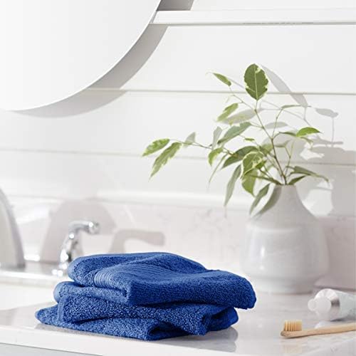Amazon Basics Highly Absorbent Fast Drying 100% Cotton Washcloths for