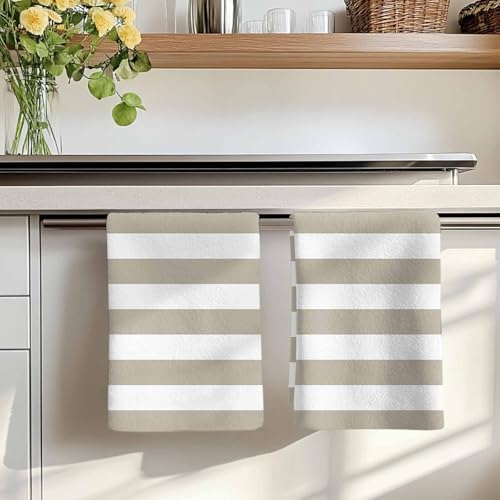 LooPoP Kitchen Towels Set of 3 Classical Stripe Dish Towels and