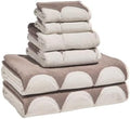 LUGBAR by Drew Barrymore 6-Piece Scallop Bath Towel Set, Soft 100%