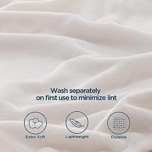Bedsure Fleece Bed Blankets Queen Size Soft Lightweight Plush Fuzzy