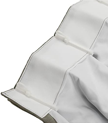 ChadMade Extra Long Pinch Pleat Drape Natural Linen Blend Curtain for
