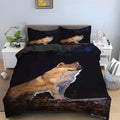Gray Wolf Duvet Cover Set AnimalBedding 3D Printed - 100% Microfiber