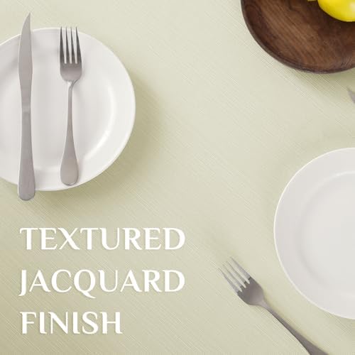 Softalker Jacquard Rectangle Tablecloth - Geometric Line Damask Table
