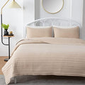 Market & Place Quilt Set Twin Size Taupe | Lightweight Ultra Soft