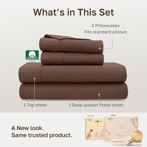 California Design Den Soft 100% Cotton Sateen Full Deep Pocket Sheet