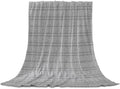 Flannel Fleece Blanket 60" x 80", Gray Boho Microfiber Cozy Soft