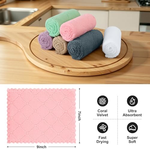 Homaxy 100% Cotton Waffle Weave Kitchen Dish Cloths