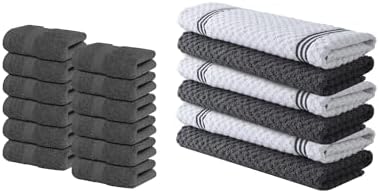 Infinitee Xclusives Luxury Wash Cloths for Showering [13x13] – 100%