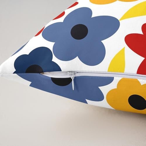 jejeloiu Flower Throw Pillow Covers Set of 2 Spring Theme Cushion