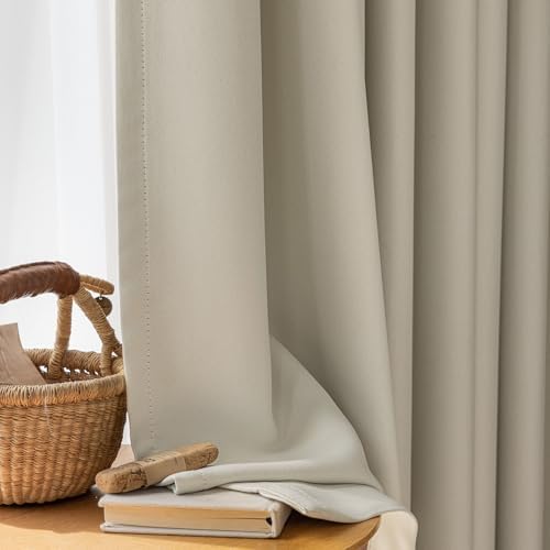ENJOYBRIDAL Cream 84 Inch Curtains for Living Room Boho Drapes Room