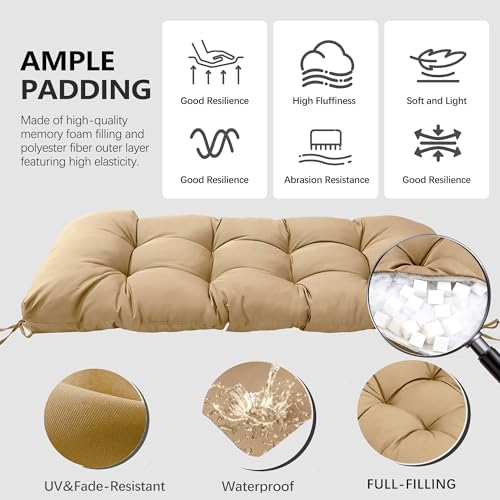 Yddsky 3Pcs Wicker Chair Cushion Sets for Patio