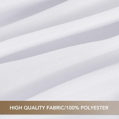 sancua White Square Tablecloths 70x70 Inch Table Cloth, 2 Pack