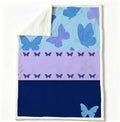 Minimal Wings Double-Layer Sherpa Fleece Throw Blanket 60”x 80”