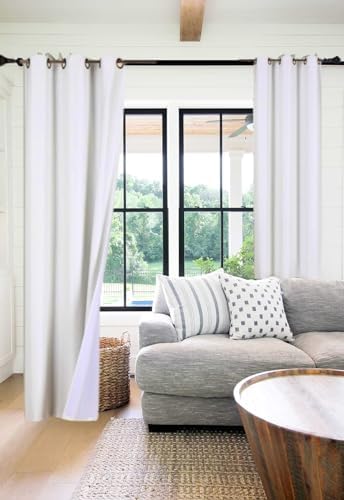 1 Piece Faux Silk Blackout Curtains Thermal Insulated Panel 3 Pass K86
