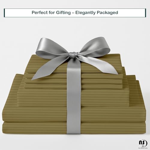 NON Sticky cotton Premium 6 Piece Egyptian Cotton Fitted Full Sheet