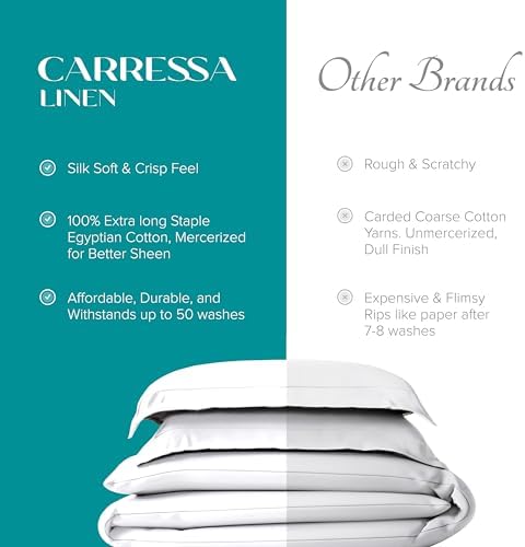 Carressa Linen Oversized King Duvet Cover - 100% Egyptian Cotton