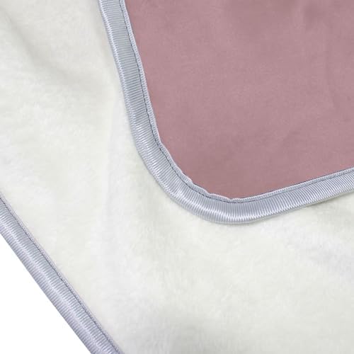 Rosy Brown Plush Throw Blankets for Bed Couch and Living Room Suitable