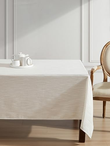 Laura Ashley Shimmery Arabesque Tablecloth, 60" x 120", Silver