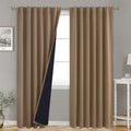 BGment Taupe Thermal Insulated 100% Blackout Curtains 84 Inches Long