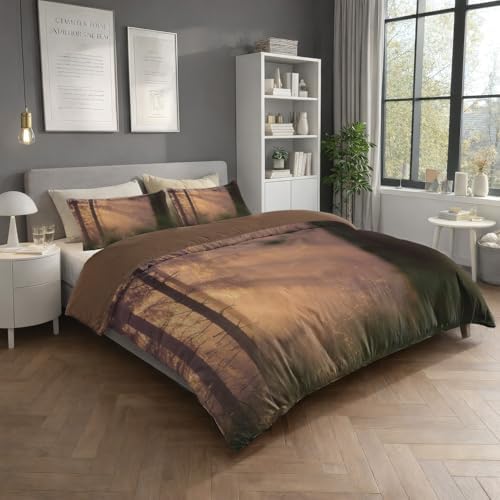 Reversible Duvet Cover Set Microfiber Bedding Set Ethereal Dreamy