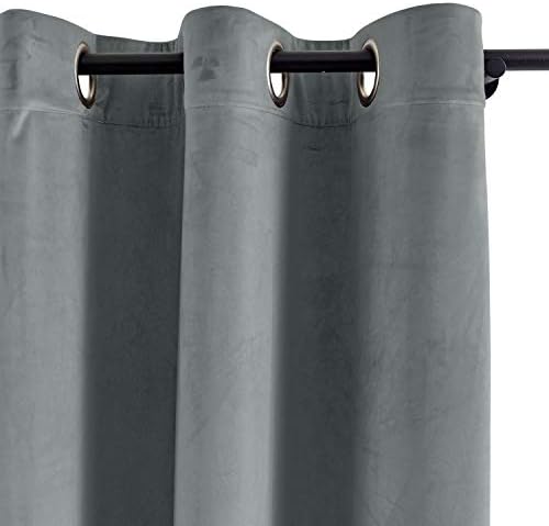 cololeaf Room Darkening Velvet Curtains Grommet Soft Velvet Drapes