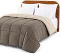 Modern Threads Comforter Duvet Insert, Reversible Quilted Down