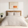DAPU 100% French Linen Duvet Cover 3Pcs Set, 170GSM Linen Bedding, Cal